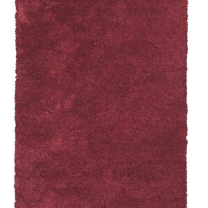 8' X 11'  Solid  Red Shag Area Rug