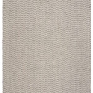 8' X 10' Beige And Tan Wool Geometric Hand Woven Area Rug With Fringe