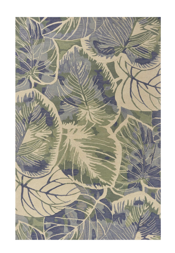 9' X 12' Blue Wool Handmade Area Rug - Image 2