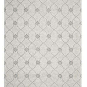 9' X 12' Ivory Wool Hand Tufted Area Rug