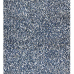 9' X 13' Polyester Indigo Or  Ivory  Heather Area Rug