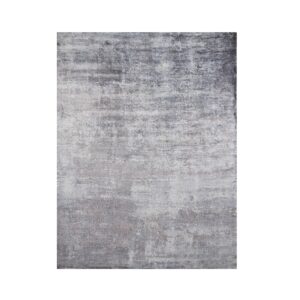 9' X 12' Gray Abstract Hand Loomed Area Rug