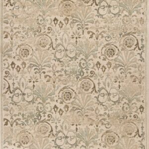 5' X 8' Ivory Vintage Area Rug