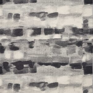 5' X 8' Gray And Black Abstract Area Rug