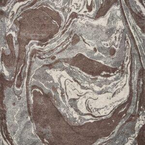 5' X 8' Brown And Ivory Abstract Area Rug