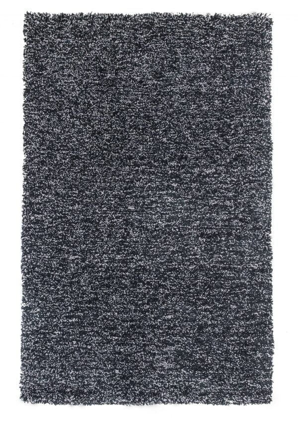 5' X 7' Black Heather Indoor Shag Rug - Image 2