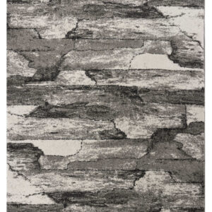 5' X 8' Gray Abstract Area Rug