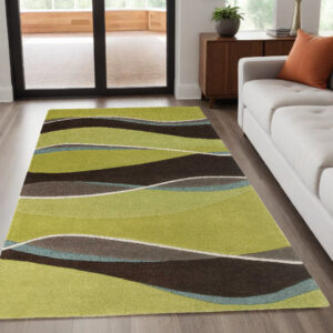 5' X 8'  Wool Lime Or  Mocha Area Rug