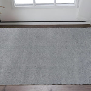 2' X 4' Polyester Grey Area Rug