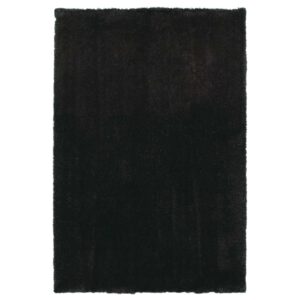 2' X 4' Espresso And Brown Shag Hand Woven Area Rug