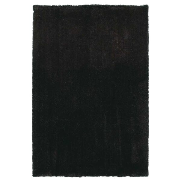 2' X 4' Espresso And Brown Shag Hand Woven Area Rug