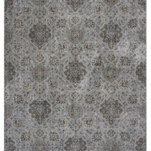 2' X 4' Silver Damask Area Rug