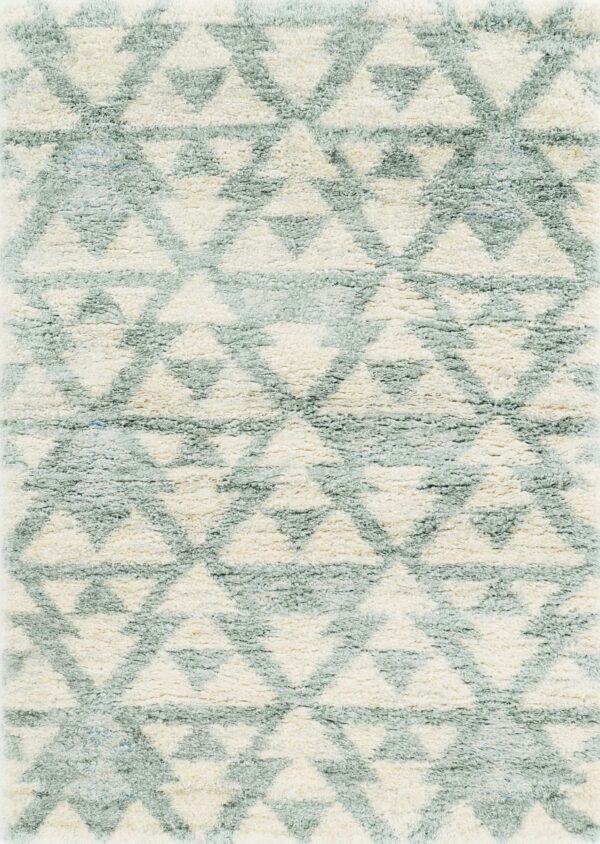 4' X 6' Ivory And Gray Geometric Distressed Area Rug