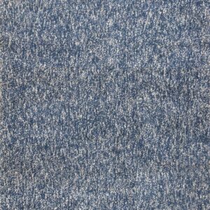 3' X 5' Indigo Ivory Heather Indoor Shag Rug