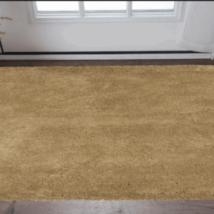 3' X 5' Gold Plain Area Rug