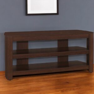 42" Dark Brown Open Shelving TV Stand