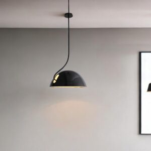 19 X 19 X 40.5 Black Aluminum Pendant Lamp