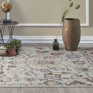 7' X 10' Ivory Wool Hand Tufted Area Rug