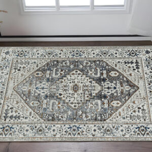 3' X 5' Grey Parisian Area Rug