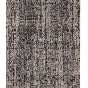 2' X 8' Grey Medallion Runner Rug