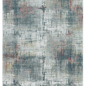 3' X 5' Gray Abstract Area Rug