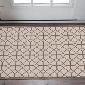 3' X 5' Ivory Or Grey Polypropylene Rug
