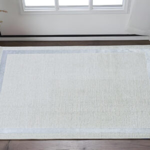 3' X 5' Gray and Ivory Area Rug