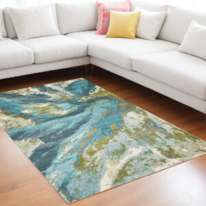 8' X 10' Multicoloured Shag Area Rug