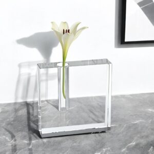 5" Clear Lead Free Crystal Bud Vase