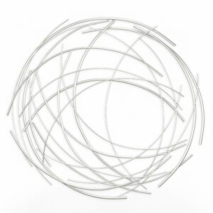 26" X 26" Silver Metal Circle