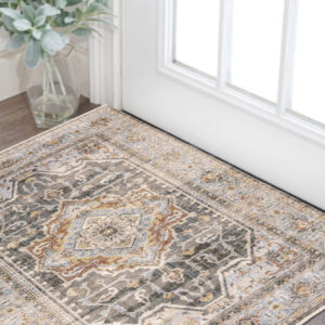 2' X 3' Blue And Gray Area Rug