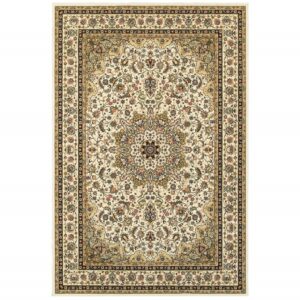 2' X 3' Beige And Ivory Area Rug