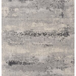 4' X 6' Gray Modern Abstract Area Rug