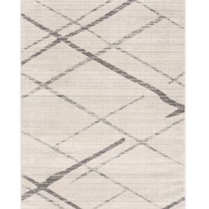 9' X 13' Gray Modern Abstract Pattern Area Rug