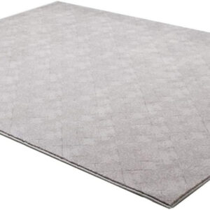 5' X 8' Gray Distressed Diamonds Area Rug
