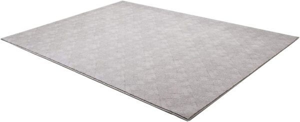 8' X 11' Gray Distressed Diamonds Area Rug