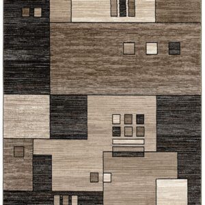 2' X 4' Beige Abstract Dhurrie Area Rug