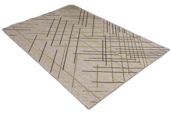 5' X 8' Sage Abstract Linework Area Rug
