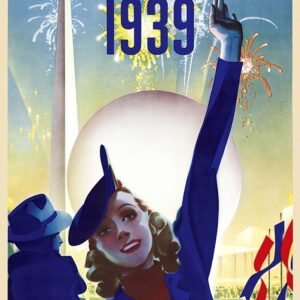 New York 1939 World's Fair Vintage Travel Unframed Print Wall Art