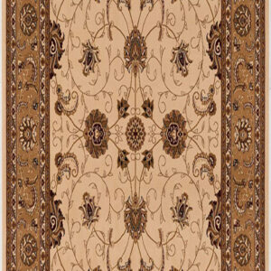 15' Beige And Ivory Oriental Runner Rug
