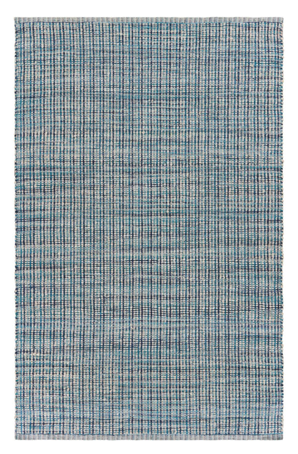 8' X 10' Blue Hand Loomed Area Rug
