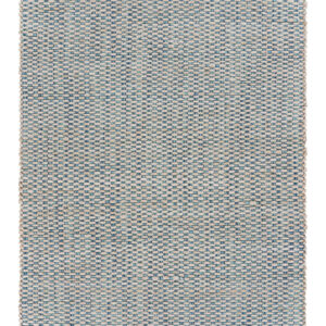 9' X 12' Blue and Beige Toned Area Rug