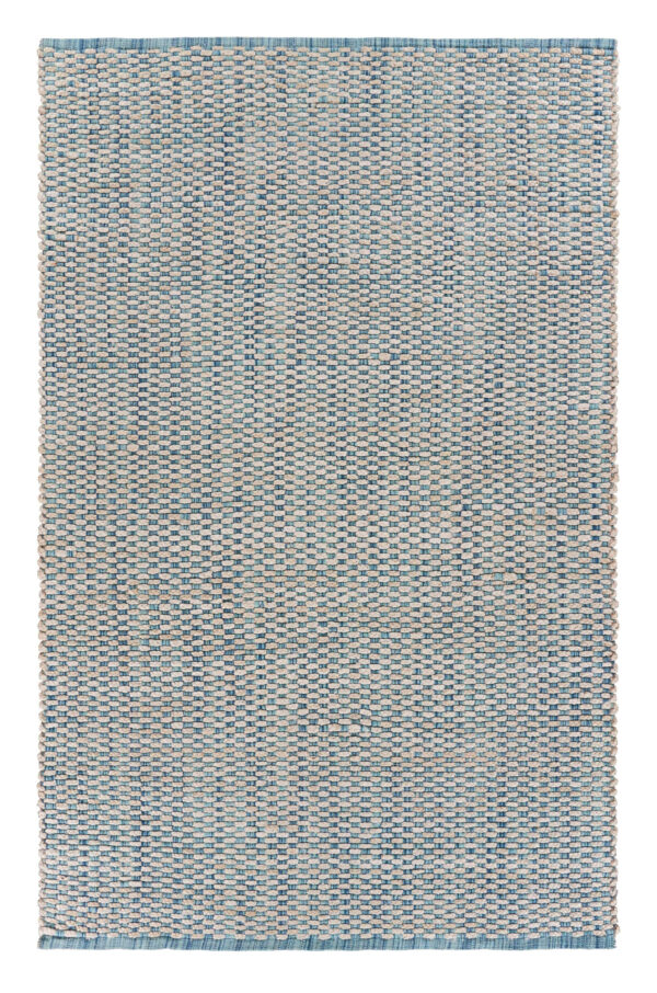 9' X 12' Blue and Beige Toned Area Rug