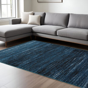8' X 10' Blue Area Rug