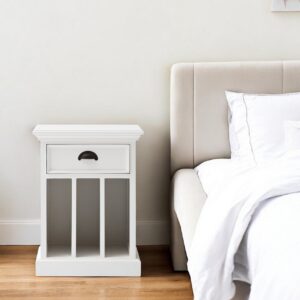 24" Solid Wood and Wood Nightstand