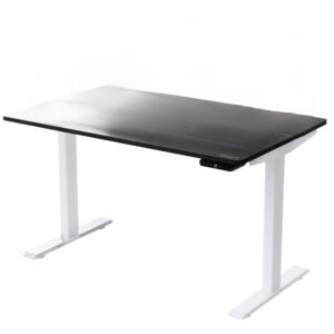 30" Adjustable Black and White Stainless Steel Standing Desk