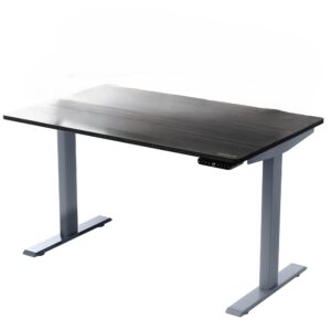 30" Adjustable Black and Gray Stainless Steel Standing Desk