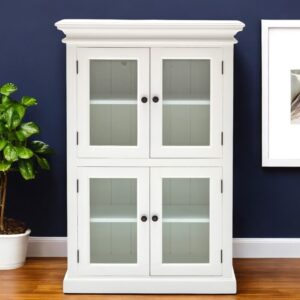 Classic White Two Level Storage Cabinet