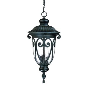 Naples 3-Light Matte Black Hanging Light