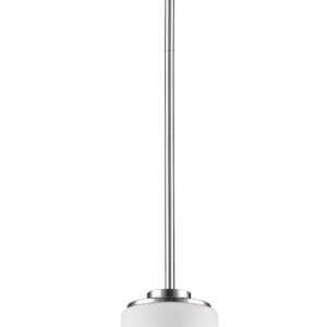 Silver Frosted Glass Hanging Light